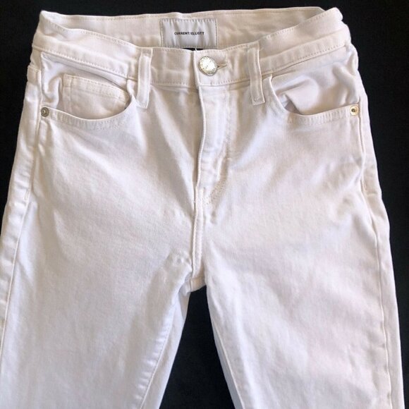 Current/Elliott Stiletto High Rise Frayed Hem Jean - Picture 4 of 9